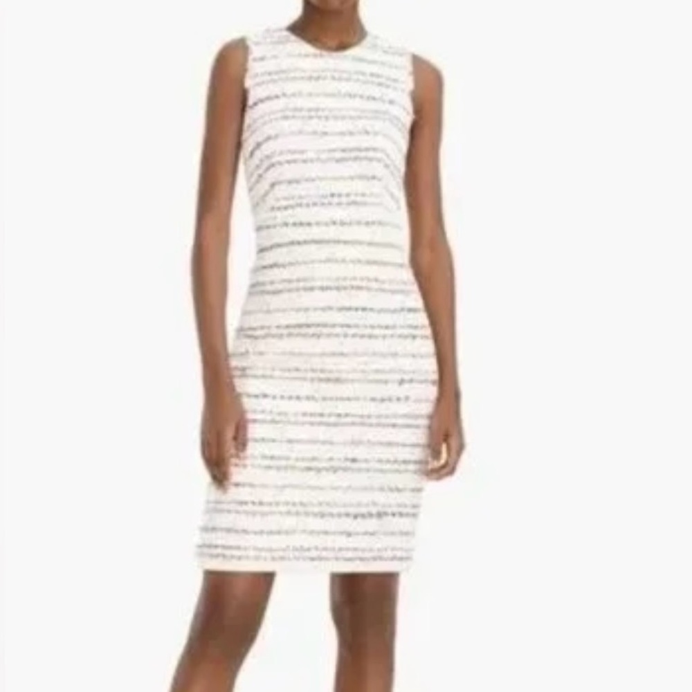 J Crew Women's Size 4 Tweed Multi-Color Sleeveless Sheath Dress